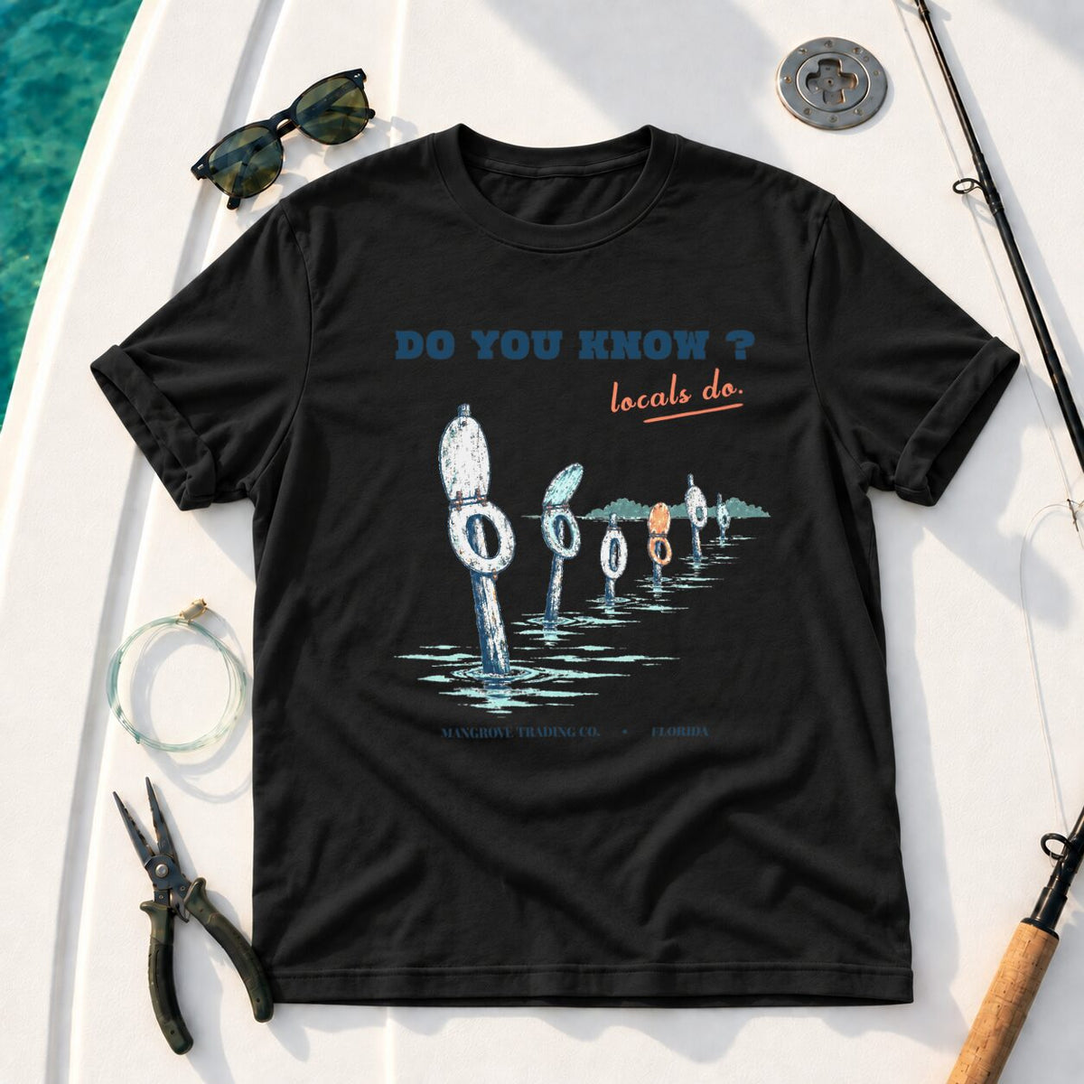 Toilet Cut design on a Black Gildan 64000 T-Shirt